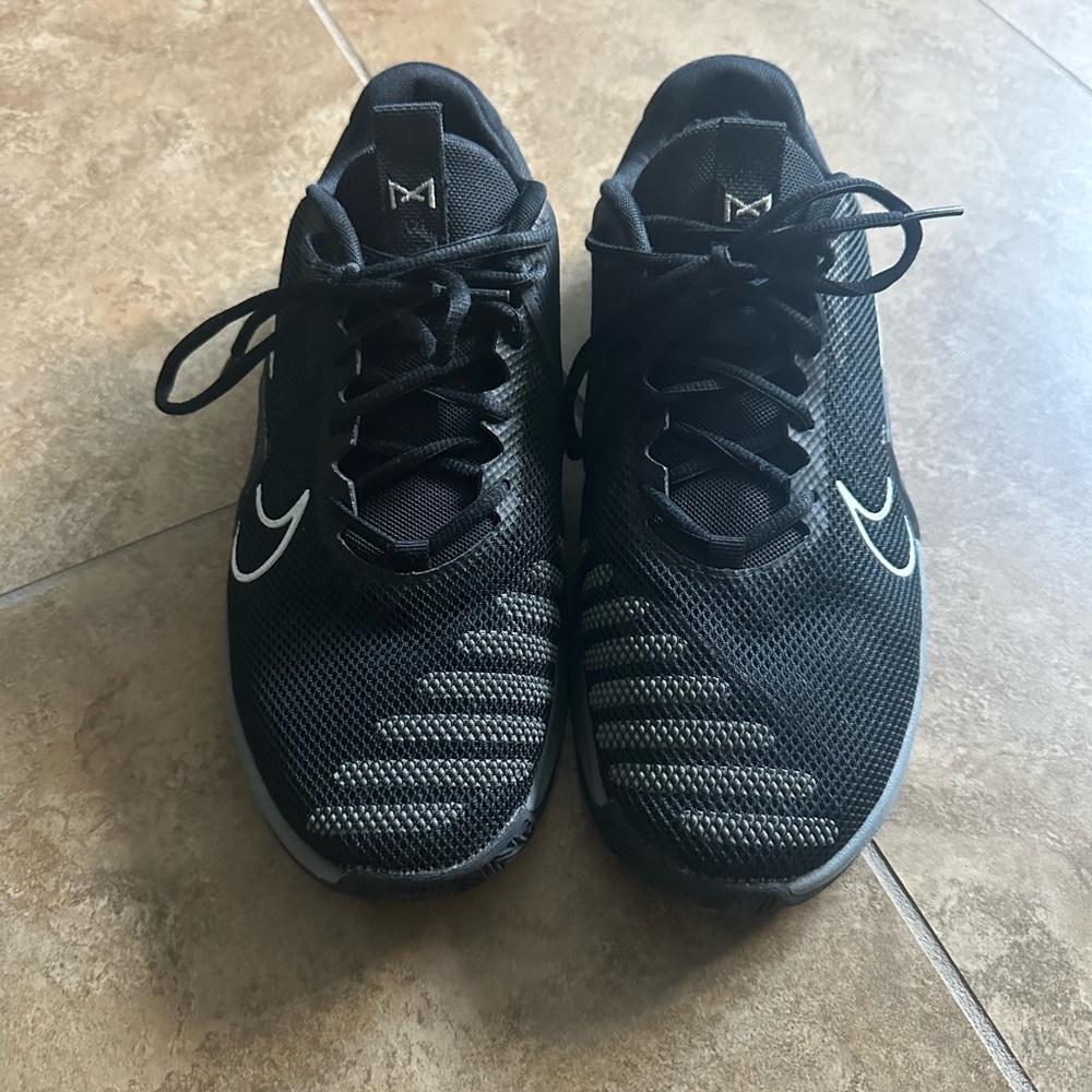 Nike Black Metcon 9 with White Accents